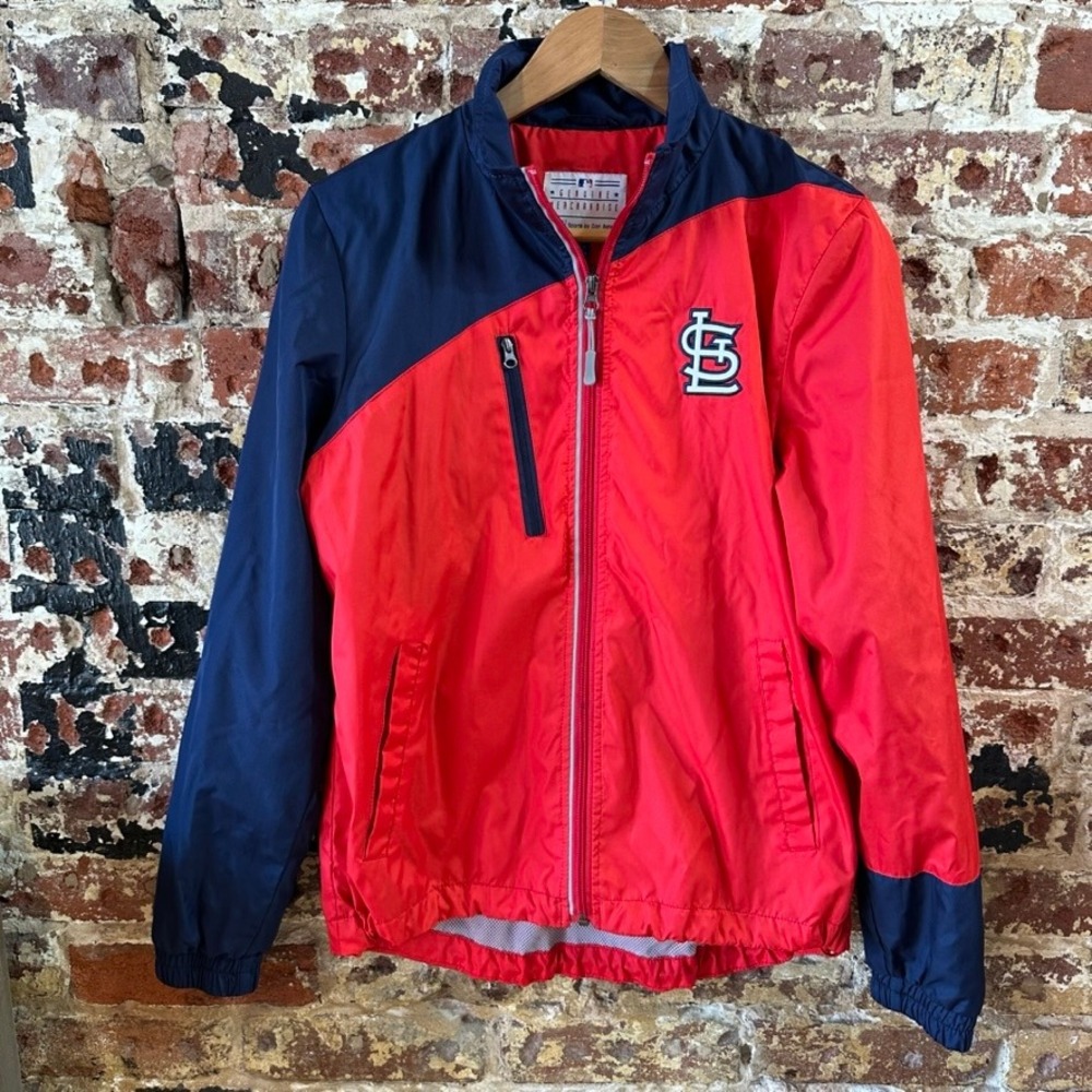 Genuine Merchandise MLB St. Louis Cardinals Red Full Zip Jacket Womens Medium